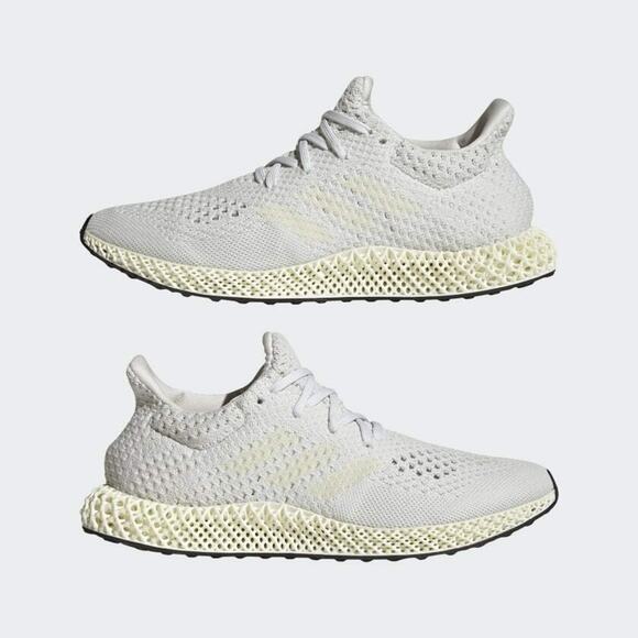 NEW Adidas Futurecraft 4D Chalk White Running Q46229 - SIZE 7.5 MEN / 8.5 WOMEN